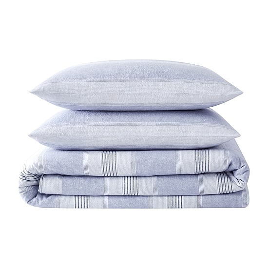 London Fog London Fog Solid Flannel Comforter Set