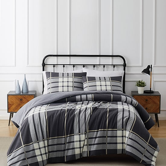 Truly Soft Milo Plaid Flannel Duvet Duvet Cover Set
