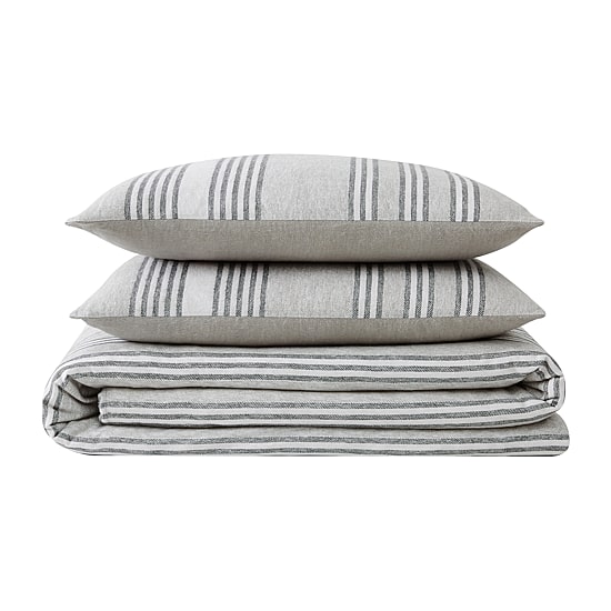 Truly Soft Kiel Stripe Flannel Duvet Cover Set
