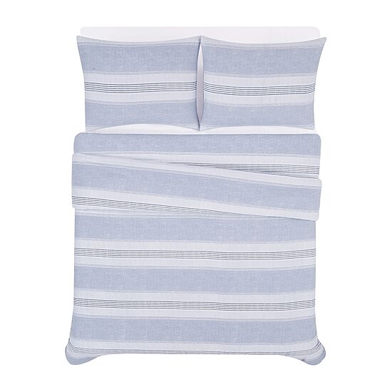 London Fog Solid Flannel Duvet Cover Set