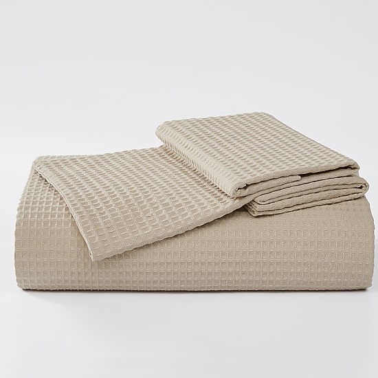 Cannon Cotton Waffle 3-pc. Duvet Cover Set