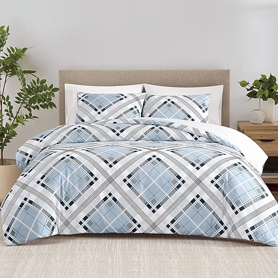 Truly Soft Lars Plaid Duvet Cover Set