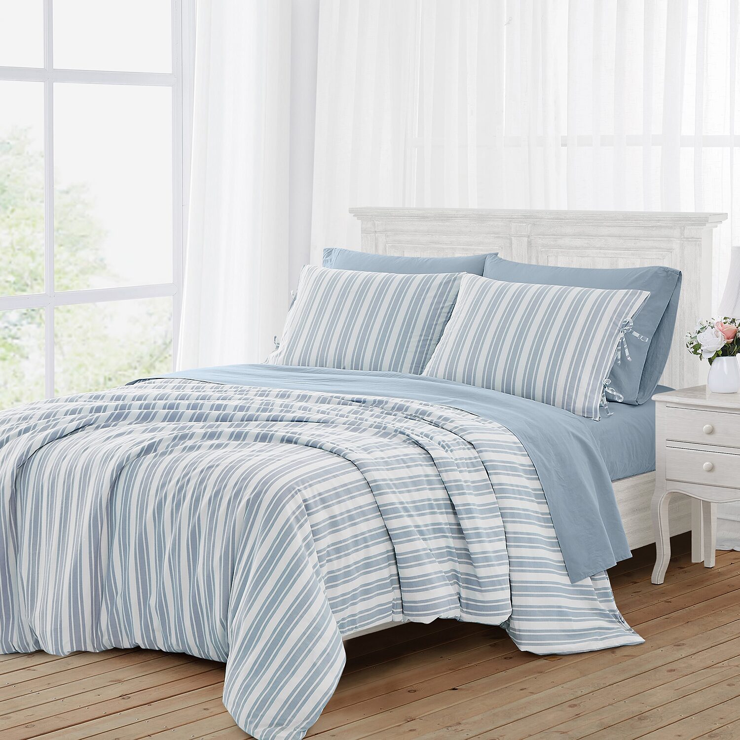 The Farmhouse By Rachel Ashwell Wide Ticking Stripe Comforter Set