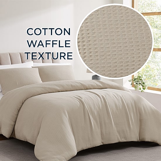 Cannon Cotton Waffle Comforter Set