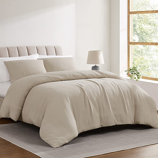 Cannon Cotton Waffle Comforter Set