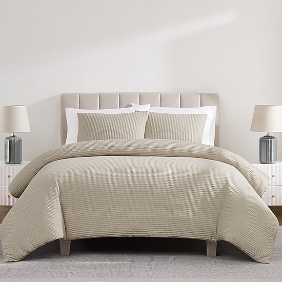 Cannon Cotton Waffle Comforter Set