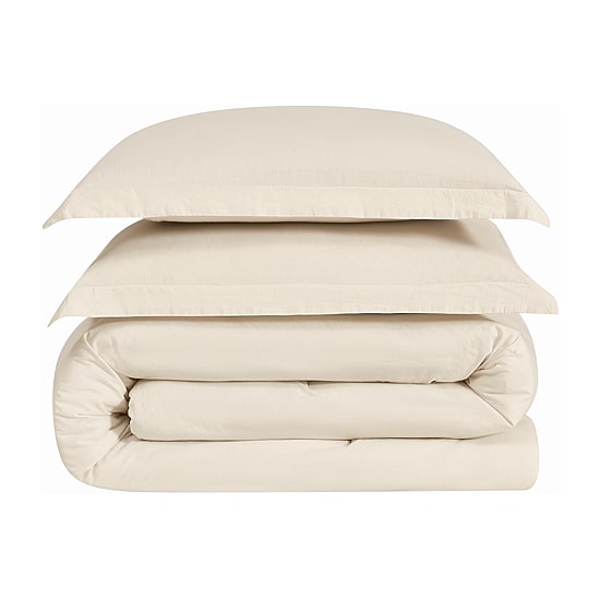 Brooklyn Loom Essential Washed Cotton Comforter Set