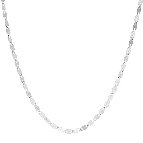 Sterling Silver 18" Flat Link Chain