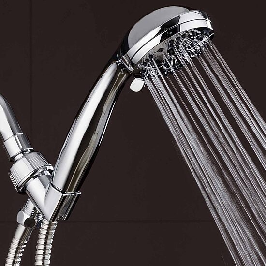 AquaDance® 6-Setting 3.5” Chrome Face Hand Held Shower Head