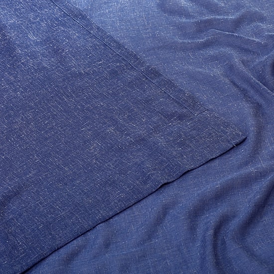 Exclusive Fabrics & Furnishing Faux Linen Rod Pocket Sheer Single Curtain Panel