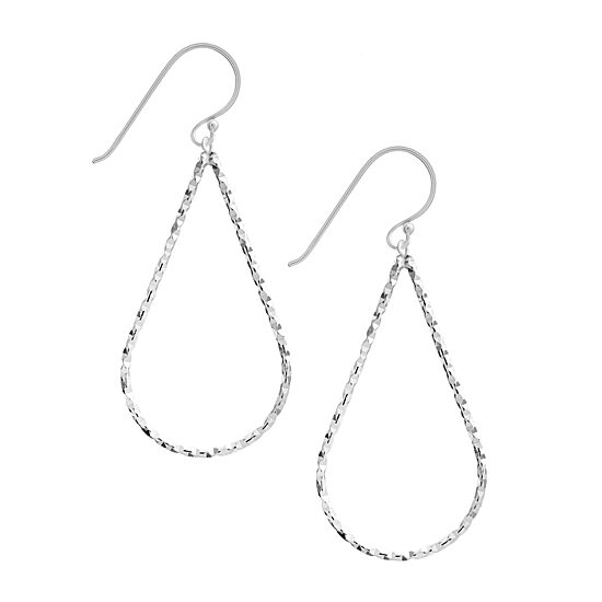 Silver Treasures Sterling Silver Drop Earrings