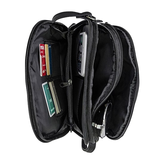 Multi Sac North/South Zip Around Crossbody Bag