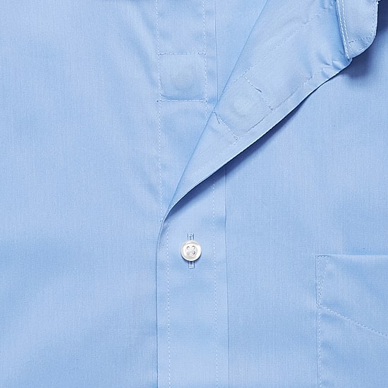 Stafford Smart Tech Magna Ready® Mens Regular Fit Easy-on + Easy-off Sensory Friendly Adaptive Stretch Fabric Wrinkle Free Short Sleeve Dress Shirt