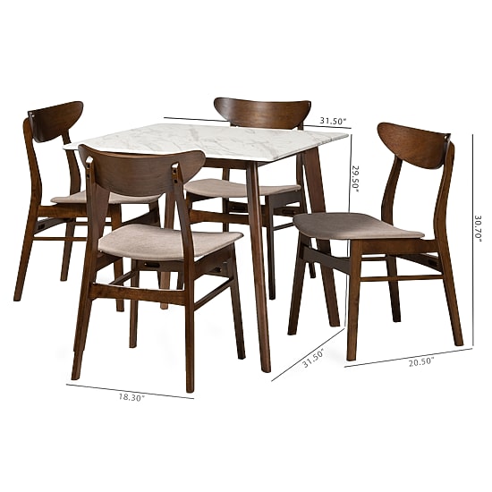 Paras Dining Room Collection 5-pc. Rectangular Dining Set