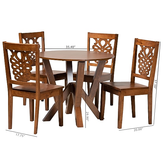 Valda Dining Room Collection 5-pc. Round Dining Set