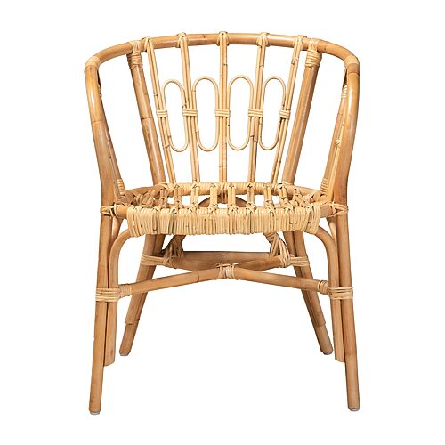 Luxio-Natural-CC Baxton Studio Luxio Modern & Contemporary Natural Finished Rattan Dining Chair