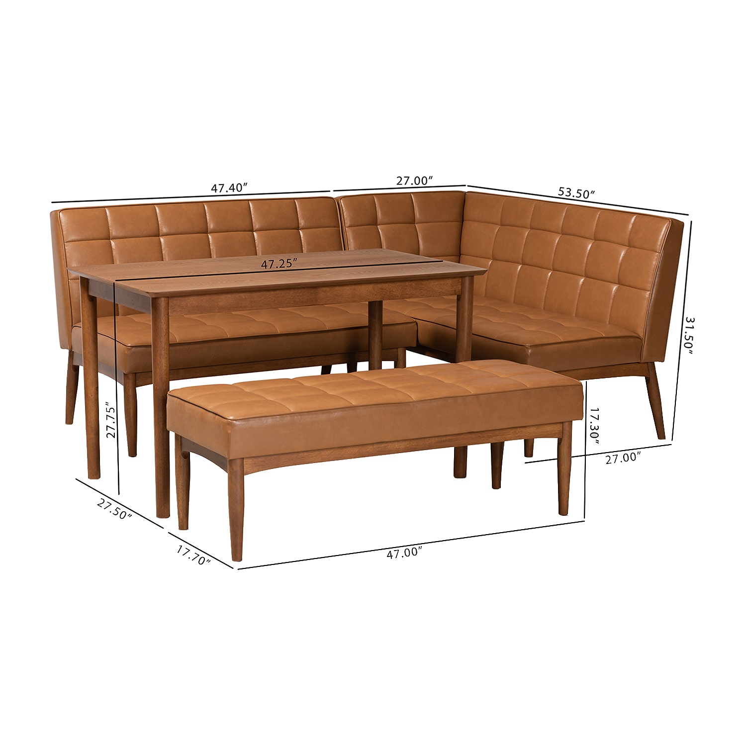 Sanford Dining Room Collection 4-pc. Rectangular Dining Set