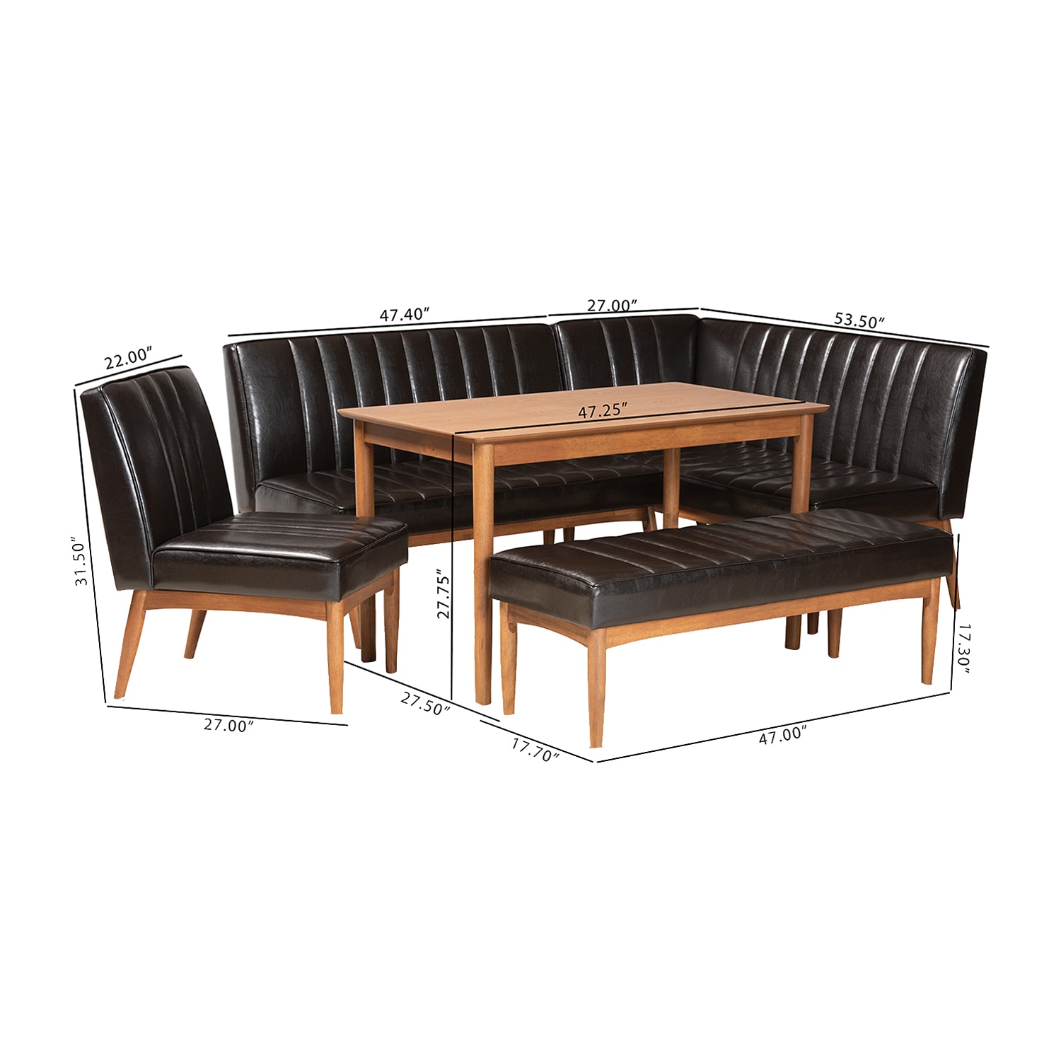 Daymond Dining Room Collection 5-pc. Rectangular Dining Set