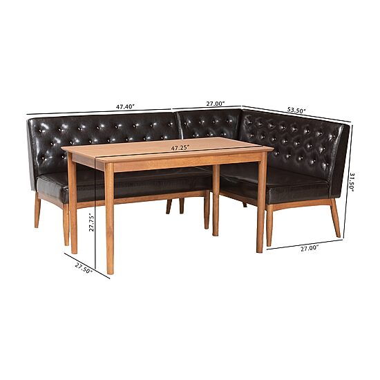 Riordan Dining Room Collection 3-pc. Rectangular Dining Set