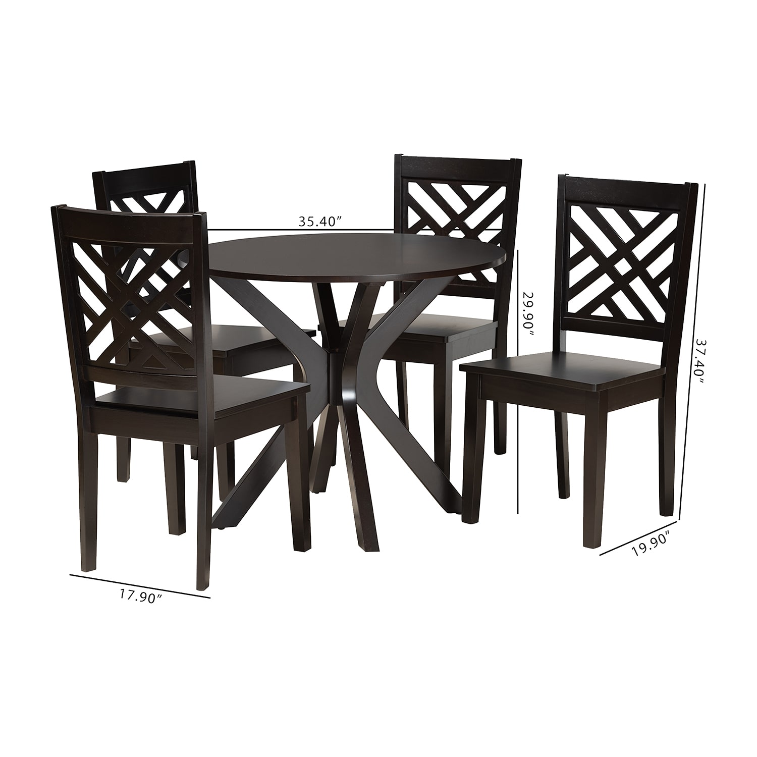 Ela Dining Room Collection 5-pc. Round Dining Set