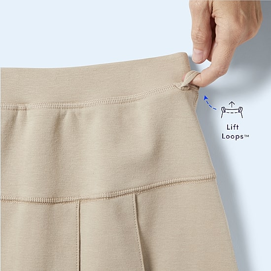 French Toast Little & Big Kid Girls Stretch Fabric Sensory Friendly High Rise Scooter Skirt