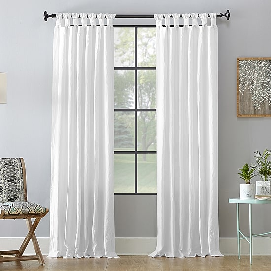 Archaeo Sarro Washed Cotton Tab Top Light-Filtering Single Curtain Panel