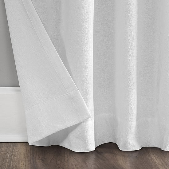 Archaeo Sarro Washed Cotton Tab Top Light-Filtering Single Curtain Panel