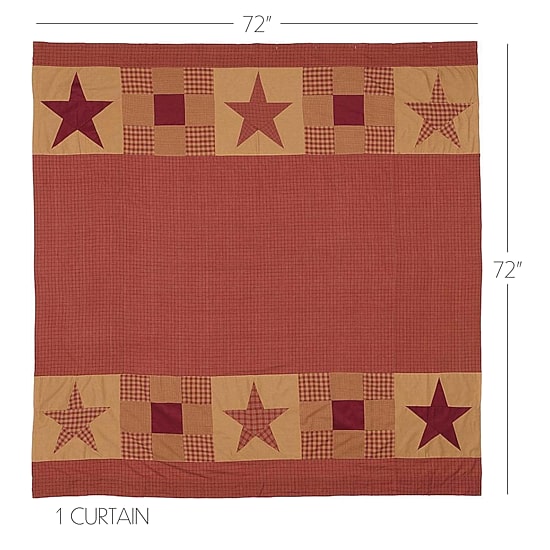 Vhc Brands Ninepatch Star Shower Curtain