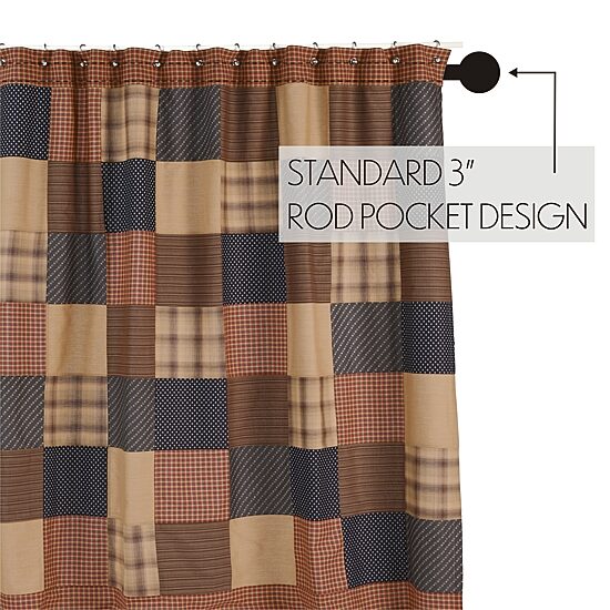 Vhc Brands Patriotic Patch Shower Curtain