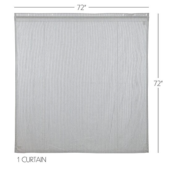 Vhc Brands Sawyer Mill Blue Ticking Shower Curtain