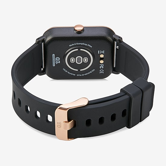 Q7+ Unisex Adult Black Smart Watch Q7201-18-C02