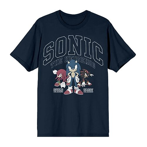 Mens Short Sleeve Sonic the Hedgehog Graphic T-Shirt, Xx-large, Blue