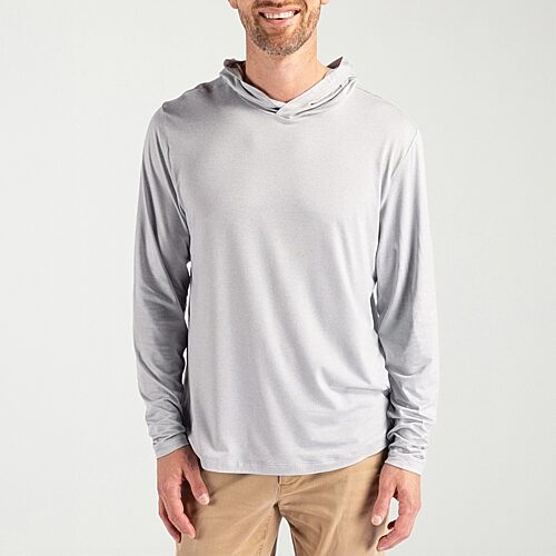 CUTTER & BUCK Mens Long Sleeve Hoodie, 3x-large, Gray
