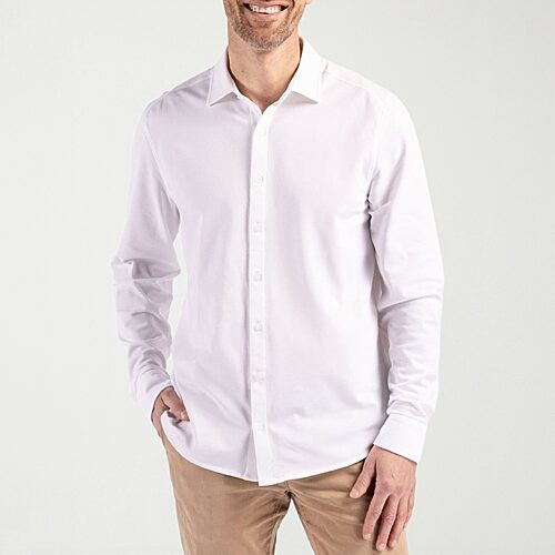 CUTTER & BUCK Mens Regular Fit Long Sleeve Dress Shirt, Xx-large, White