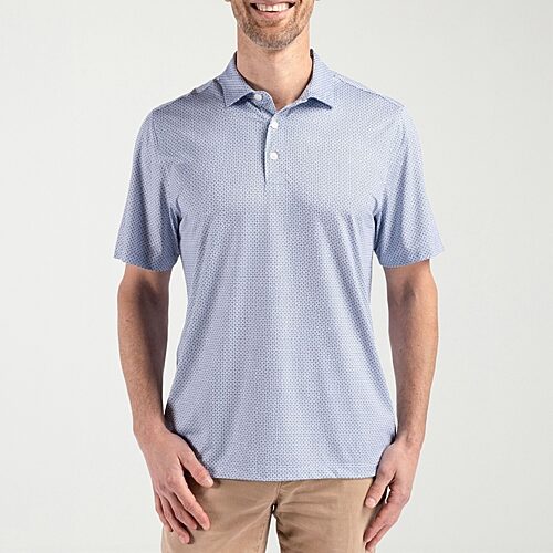 CUTTER & BUCK Mens Regular Fit Short Sleeve Polo Shirt, 3x-large, Blue