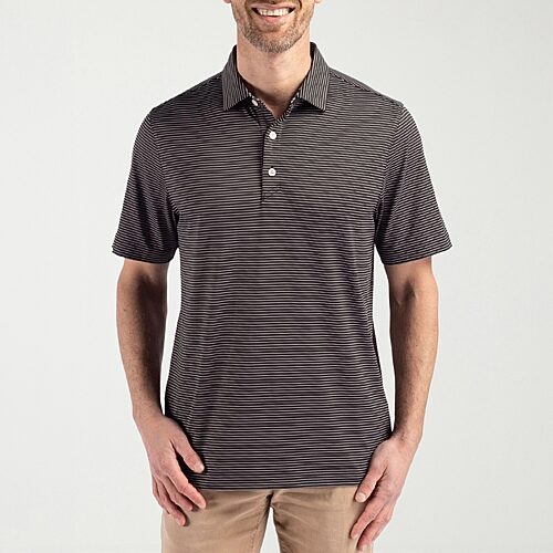 CUTTER & BUCK Mens Regular Fit Short Sleeve Polo Shirt, 3x-large, Black