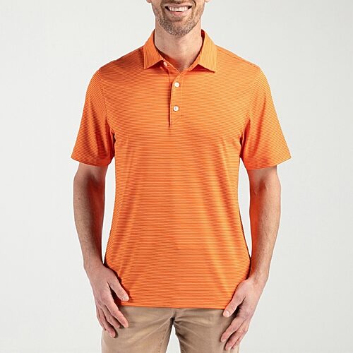 CUTTER & BUCK Mens Regular Fit Short Sleeve Polo Shirt, X-large, Orange