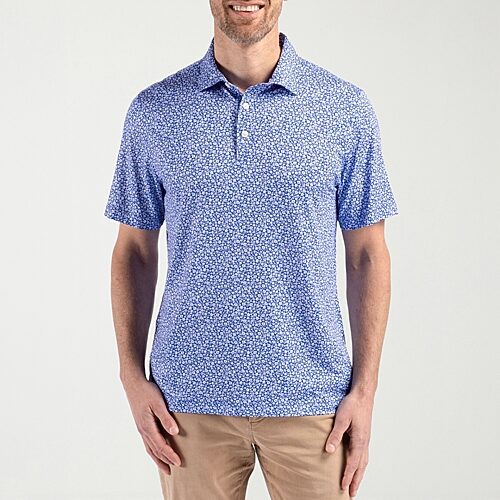 CUTTER & BUCK Mens Regular Fit Short Sleeve Polo Shirt, 3x-large, Blue