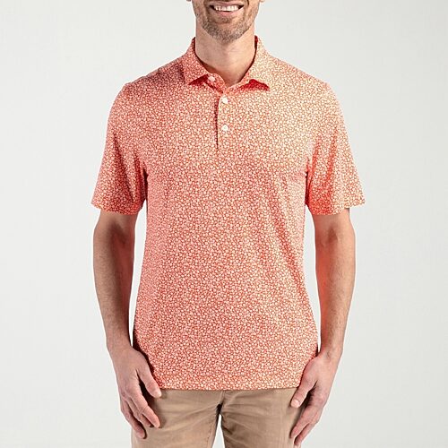 CUTTER & BUCK Mens Regular Fit Short Sleeve Polo Shirt, 3x-large, Orange