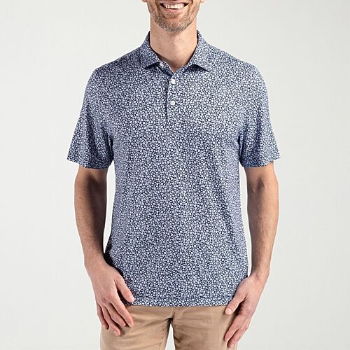 CUTTER & BUCK Mens Regular Fit Short Sleeve Polo Shirt, 3x-large, Blue