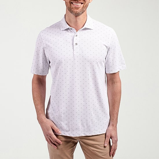CUTTER & BUCK Mens Regular Fit Short Sleeve Polo Shirt