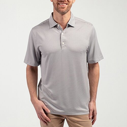 CUTTER & BUCK Mens Regular Fit Short Sleeve Polo Shirt, 3x-large, Gray