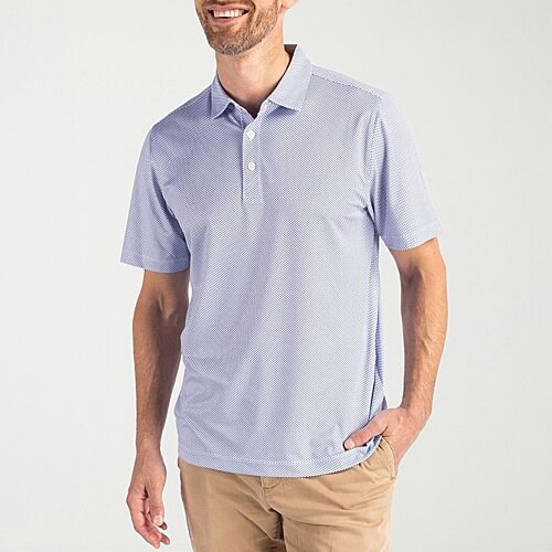 CUTTER & BUCK Mens Regular Fit Short Sleeve Polo Shirt, Large, White