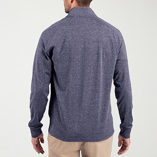 CUTTER & BUCK Mens Mock Neck Long Sleeve Quarter-Zip Pullover
