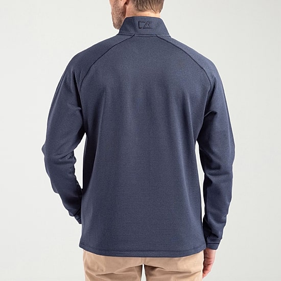 CUTTER & BUCK Mens Mock Neck Long Sleeve Quarter-Zip Pullover