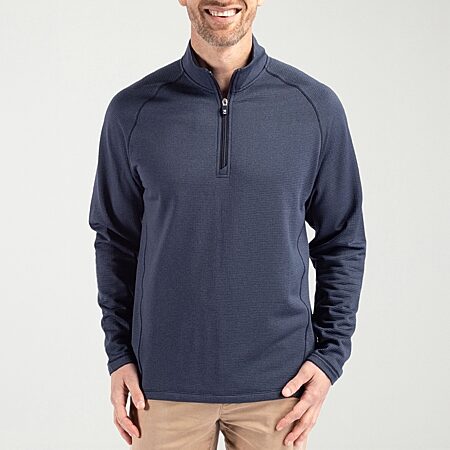 Xersion Mens Mock Neck Long Sleeve Big and Tall Quarter-Zip