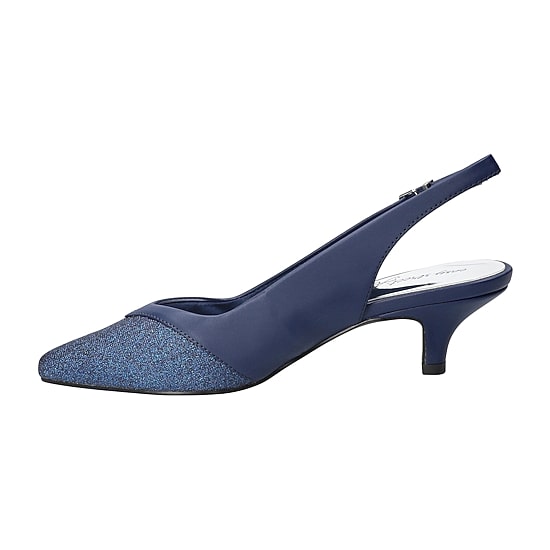 Easy Street Womens Pointed Closed Toe Kitten Heel Pumps