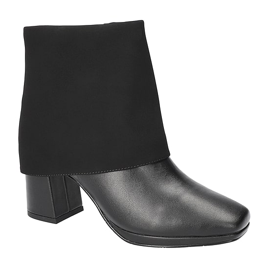 Easy Street Womens Block Heel Booties