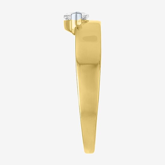 Diamond Addiction G-H / Si2-I1 Womens 1/2 CT. T.W. Lab Grown White Diamond 10K Gold Marquise Solitaire Cocktail Ring