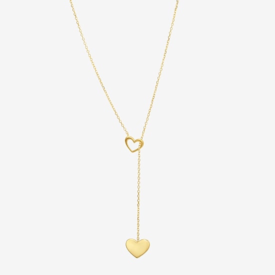 Womens 10K Gold 18 Inch Y Necklace